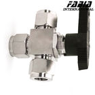 Water High Pressure Stainless Steel 3 Way Ball Valve Manual  T Type