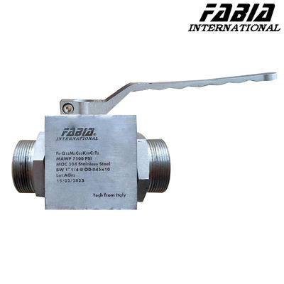 Manual High Pressure Two Way Internal Tooth Ball Valve Stainless Steel