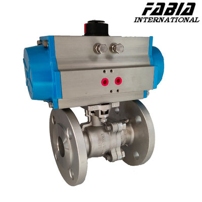 Pneumatic High Pressure Two Way Flange Ball Valve